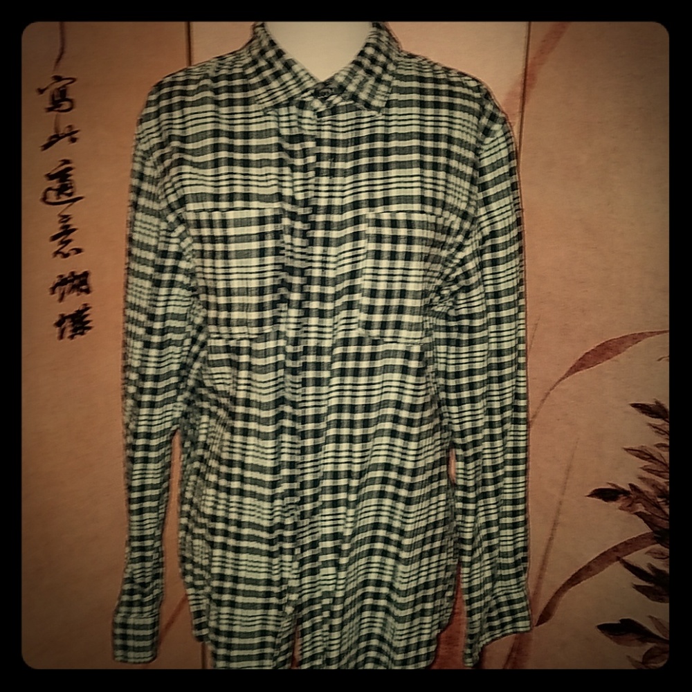 Quicksilver Plaid Button Up
